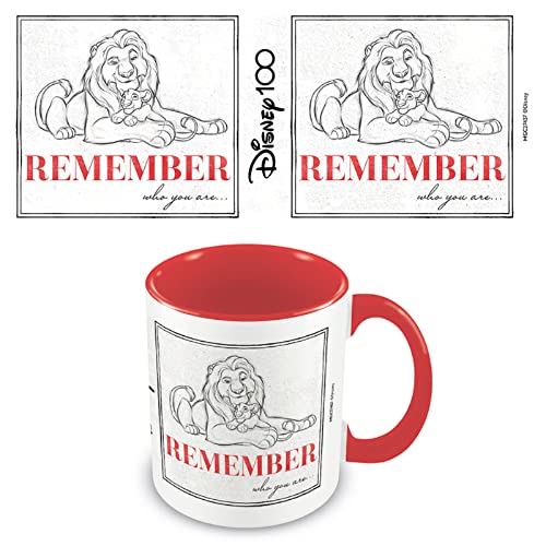 Disney Tasse (Disney 100 Der König der Löwen Mufasa) 325 ml Keramik-Kaffeetasse, Disney-Geschenke für Frauen und Männer, Kaffeetassen für Frauen und Männer – Offizieller Merchandise-Artikel von Pyramid International