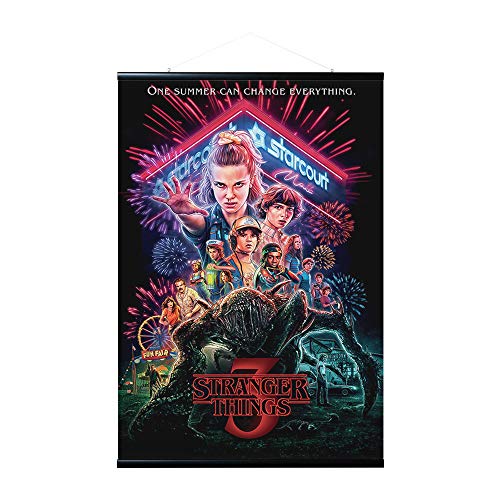 Erik Magnetische Posterleiste mit Poster - Stranger Things Summer of 85 - Poster mit Rahmen von Pyramid