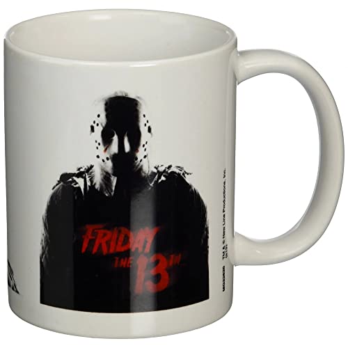 Freitag der 13. Jason Unisex Tasse weiß/schwarz/rot Keramik Fan-Merch, Filme, Horror Freitag der 13. Jason Unisex Tasse weiß/schwarz/rot Keramik Fan-Merch, Filme, Horror von Pyramid International