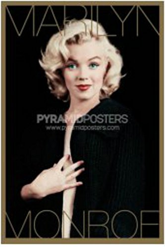 Marilyn Monroe (Black & Gold - Gold Ink) Poster von Pyramid