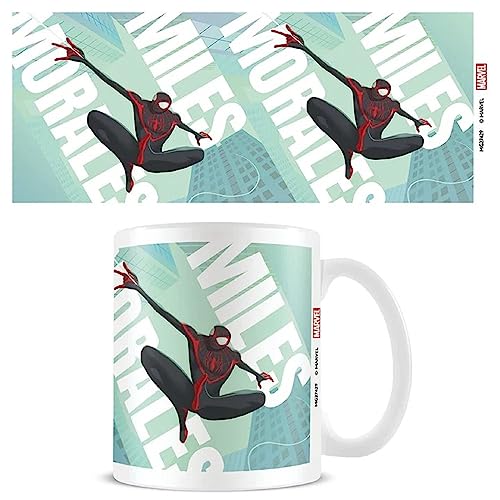Marvel Spider-Man Tasse (Miles Morales Design), 325 ml, Keramik-Kaffeetasse, Marvel-Geschenke für Männer, Marvel-Geschenke für Frauen, Tassen und Kaffeetassen für Frauen und Männer, Tassen für Kinder von Pyramid International