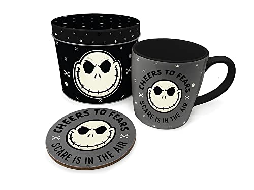 Pyramid International Nightmare Before Weihnachtskrug und Coaster Geschenk-Tin-Set, offizielles Lizenzprodukt von Pyramid International