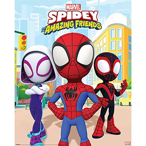 Poster Spidey and his Amazing Friends Power of 3 40x50cm von Marvel