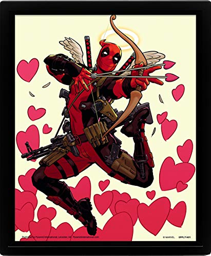 Pyramid Deadpool Shooting Love Arrow 3D-Linsenrahmen von Pyramid