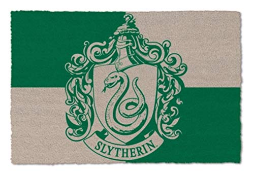 Pyramid Harry Potter Fußmatte Slytherin Wappen 60x40x1,7cm Kokos grün grau von Pyramid