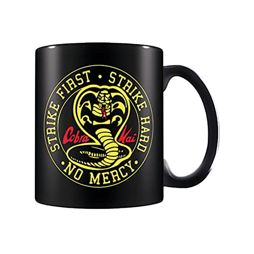 Cobra Kai schwarze Keramiktasse in Geschenkbox (Logo Design) Schwarze 11oz Keramiktasse - Offizielles Lizenzprodukt von Pyramid International