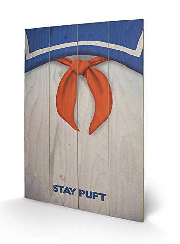 Pyramid International Ghostbusters (Stay Puft) Holzwand-Kunst, Holz, Mehrfarbig, 40 x 2.5 x 59 cm von Pyramid International