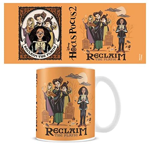 Pyramid International Hocus Pocus 2 Kaffeetasse in Geschenkbox (Reclaim The Flame Design) Hocus Pocus Tasse 325 ml Keramik Hocus Pocus Two White Mug – Offizieller Merchandise von Pyramid International