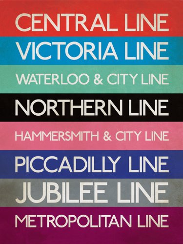 Pyramid International London Transport (9) Holzwand-Kunst, Holz, Mehrfarbig, 40 x 2.5 x 59 cm von Pyramid International