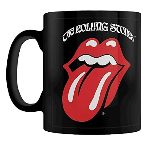 Pyramid International MGB26315 The Rolling Stones (Retro Tongue) Black Coffee Mug Kaffeetassen, Keramik, 11 Ounces, Schwarz von Pyramid International