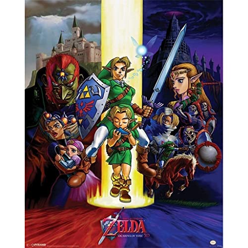 Pyramid International Ocarina Of Time The Legend Of Zelda Mini-Poster, Kunststoff/Glas, mehrfarbig, 40 x 50 x 1,3 cm von Pyramid International