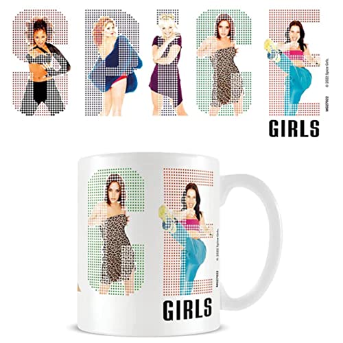 Pyramid International Spice Girls Tasse (Logo Pixels White Mug Design) in Geschenkbox – Offizieller Merchandise-Artikel von Pyramid International