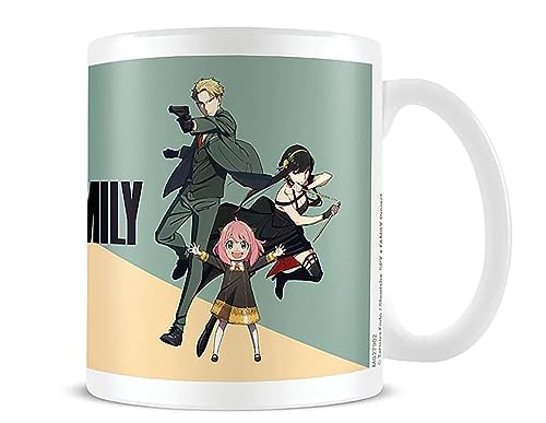 Pyramid International Spy X Family Tasse (Cool vs Family Design) 325 ml Keramik-Kaffeetasse, Tassen und Kaffeetassen für Männer, Tassen für Frauen und Tassen für Kinder – offizieller von Pyramid International