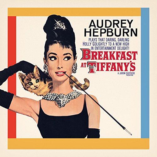 Pyramid International Kunstdruck auf Leinwand, Motiv Breakfast at Tiffany's One-Sheet, 40 x 40 cm, Polyester, Mehrfarbig, 40x40x3.2 cm von Pyramid International