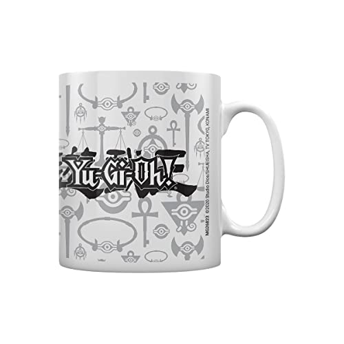 Pyramid International Yu Gi Oh! Tasse 300 ml, offizielles Lizenzprodukt, Logo in Schwarz und Weiß von Pyramid International