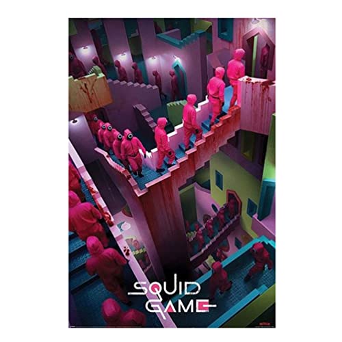 Pyramid Squid Game Crazy Stairs Poster von Pyramid International