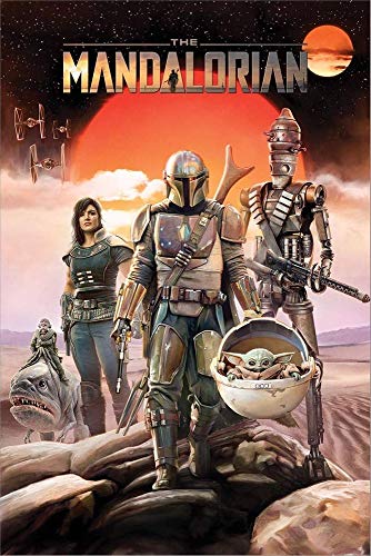 Pyramid Star Wars The Mandalorian - Group Unisex Poster Multicolor Papier 61 x 91,5 cm Fan-Merch, TV-Serien von Star Wars