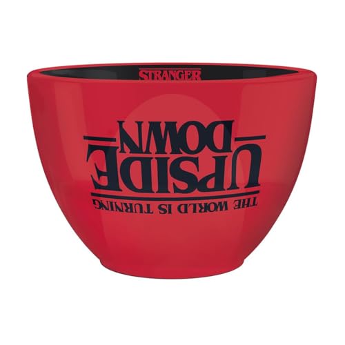 Pyramid International Stranger Things Becher (Logo-Design), groß, Keramik, in Geschenkbox, offizielles Produkt, Rot, Schwarz von Pyramid International