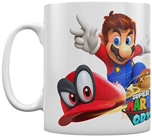 Super Mario Odyssey Kaffeebecher Cappy Throw weiß im Geschenk-Karton von Pyramid International