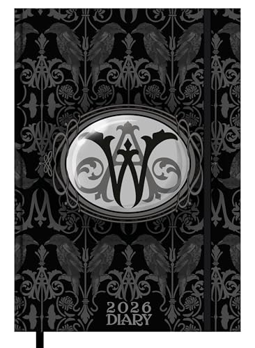 Pyramid - WEDNESDAY 2026 – Buchkalender A5 (15×21 cm) mit wöchentlichen Motiven & Zitaten von Wednesday Addams, Planer für Schule, Uni, Büro & Fans der Netflix-Serie von Pyramid