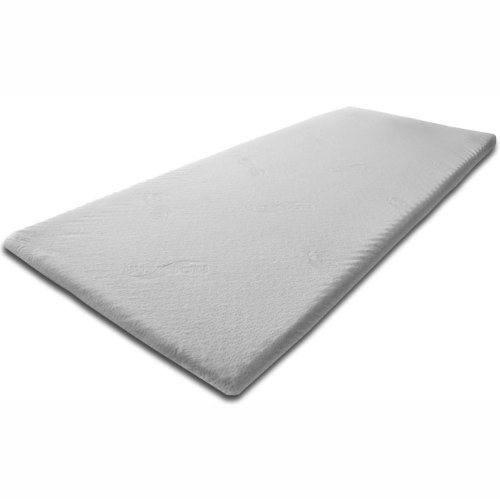 Pyramidenkönig Boxspringbetten - Topper 200 cm x 200cm x 5cm Viscoelastische Matratzenauflage mit Bezug Härte 2 Visco Auflage Memory Matratze Gelschaum von Pyramidenkönig