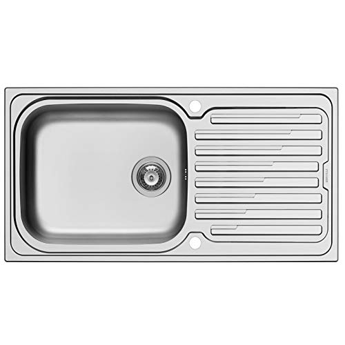 Pyramis AMALTIA PLUS (100X50) 1B 1D Einbauspüle Edelstahl, poliert, 107121512 von Pyramis