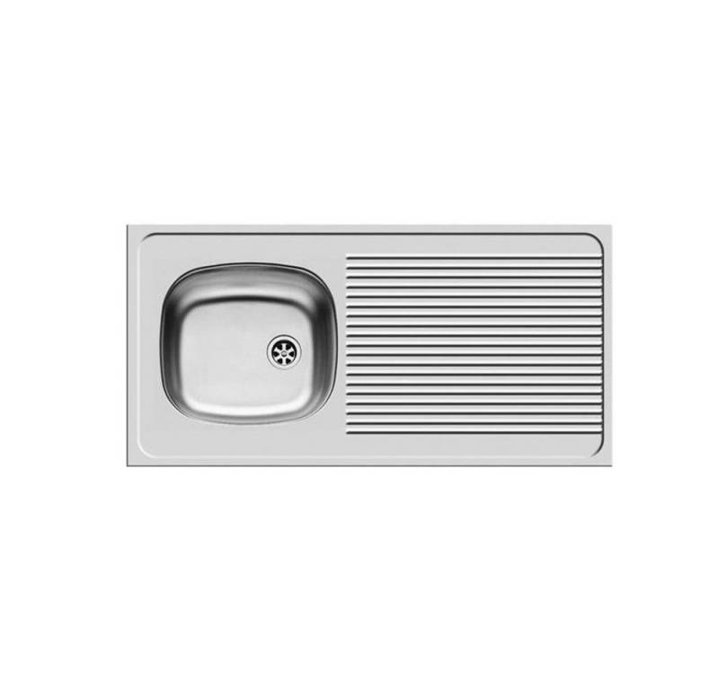 Pyramis Edelstahlspüle Pyramis Auflagespüle INTERNATIONAL (100X50) 1B 1D Narrow, 0/0 cm von Pyramis