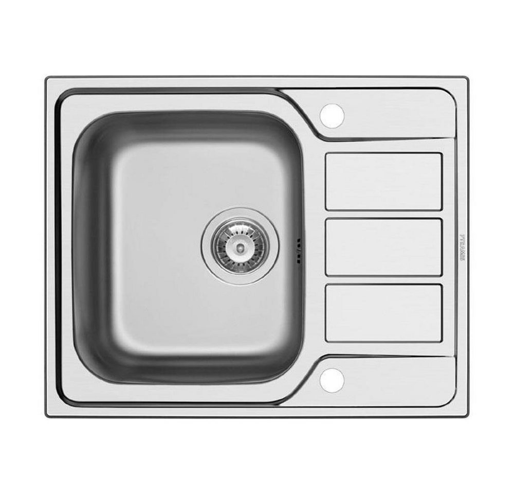 Pyramis Edelstahlspüle Pyramis Einbauspüle ATHENA (62 x 50) 1B 1D Edelstahl poliert, 0/0 cm von Pyramis