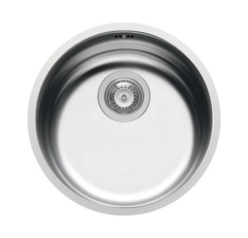Pyramis Edelstahlspüle Pyramis Einbauspüle CR Rundbecken Edelstahl poliert, Flachrand, 0/0 cm von Pyramis