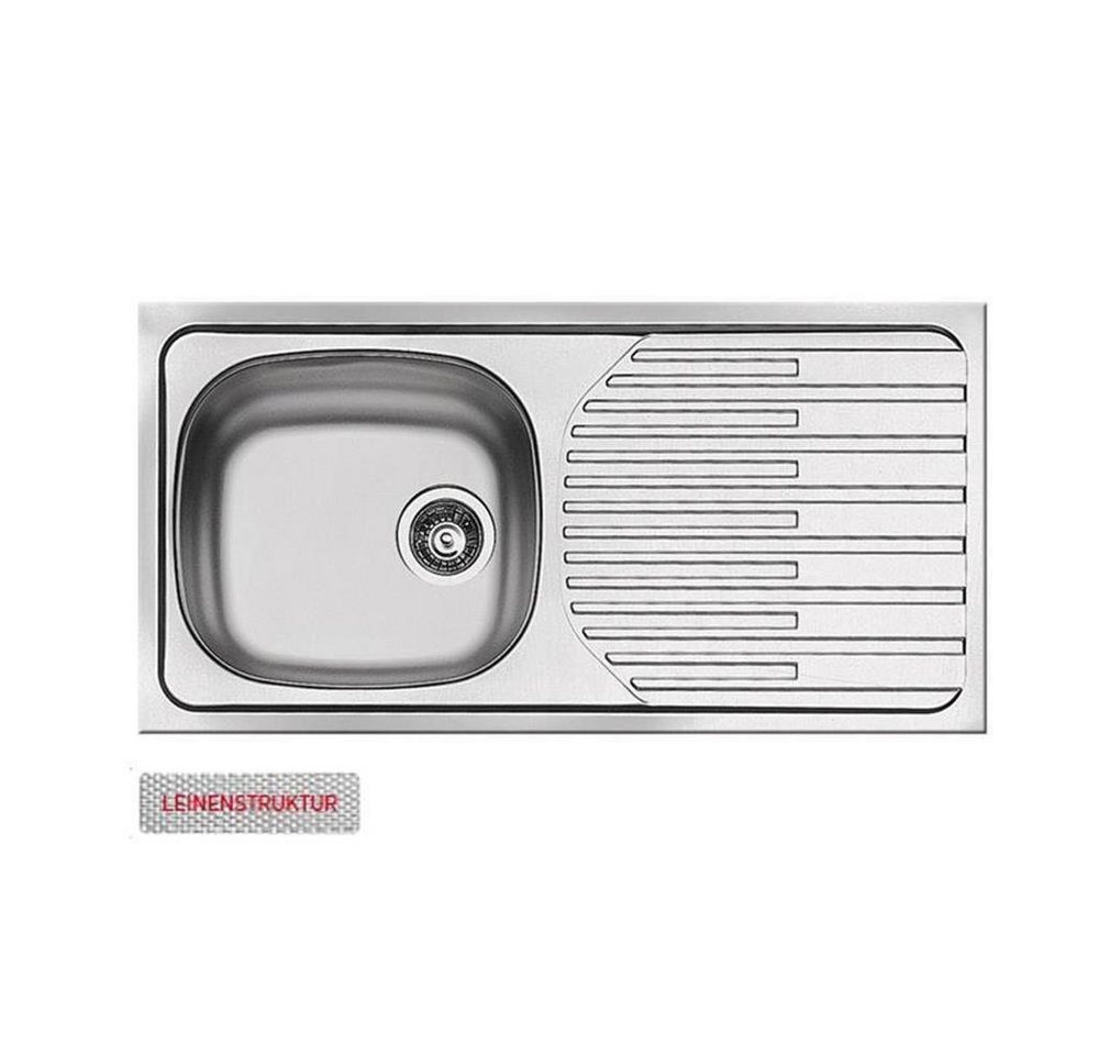 Pyramis Edelstahlspüle Pyramis Einbauspüle ET33 FORK Edelstahl Leinen, 0/0 cm Pyramis Edelstahlspüle Pyramis Einbauspüle ET33 FORK Edelstahl Leinen, 0/0 cm von Pyramis