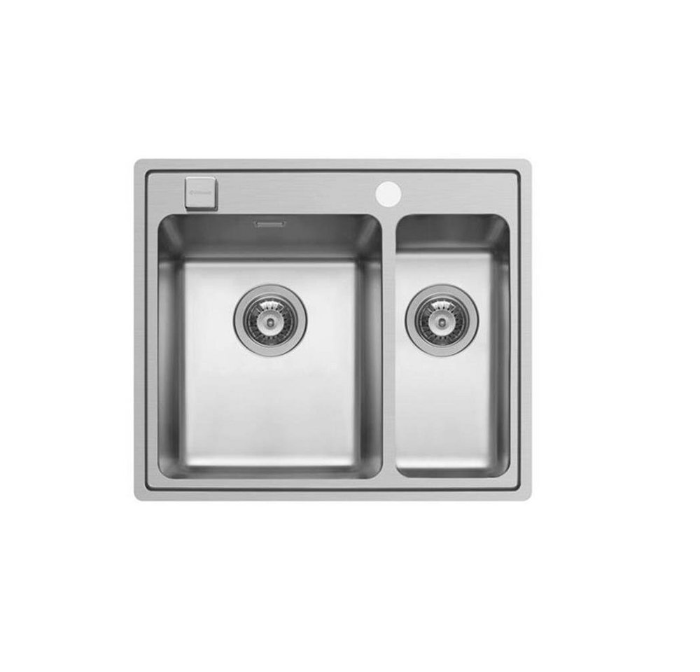 Pyramis Edelstahlspüle Pyramis Einbauspüle PELLA (60,5X52) 1 1/2B Edelstahl poliert, 0/0 cm von Pyramis