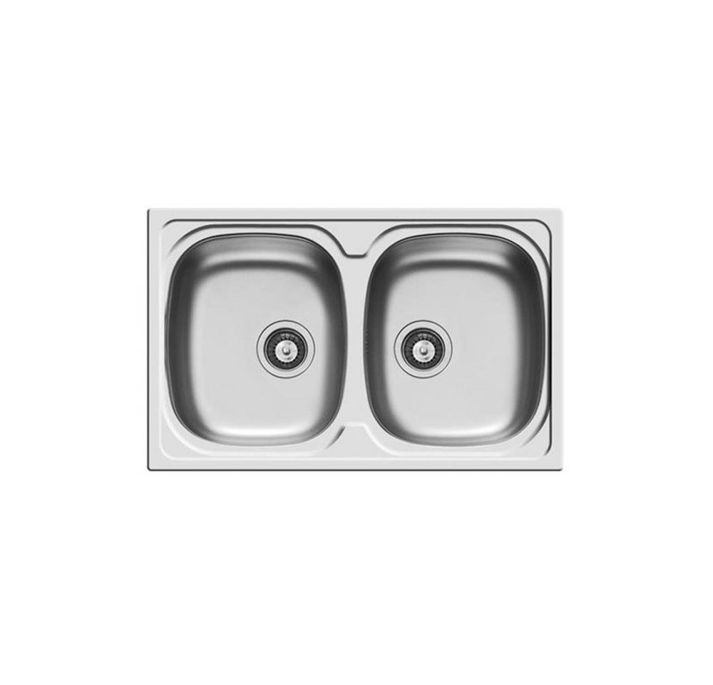 Pyramis Edelstahlspüle Pyramis Einbauspüle SPARTA (79X50) 2B, 0/0 cm von Pyramis