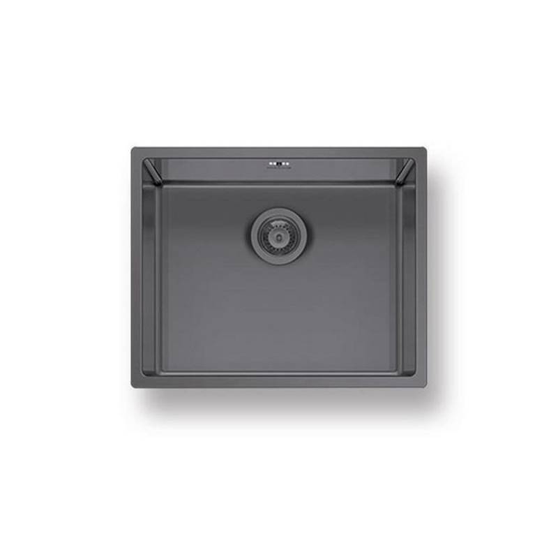 Pyramis Edelstahlspüle Pyramis Unterbaubecken Astris Colora (50x40) 1 B Gun Metal, 0/0 cm von Pyramis