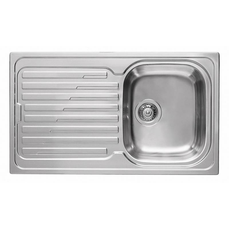 Pyramis Einbauspüle Amaltia 86 cm x 50 cm 1B 1D Edelstahl poliert von Pyramis
