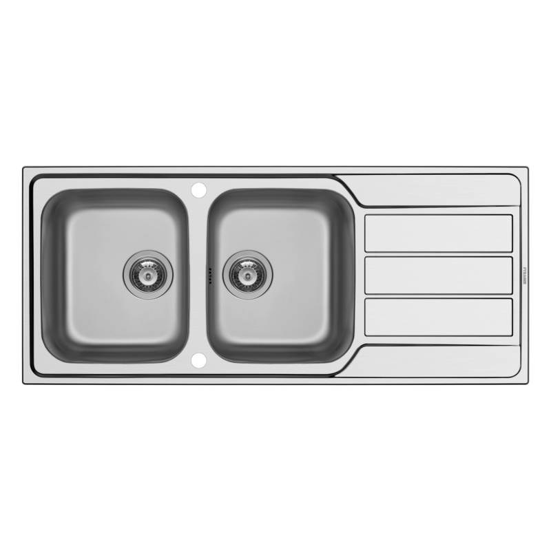 Pyramis Einbauspüle Athena Extra 2B 1D 116 cm x 50 cm Edelstahl Pyramis Einbauspüle Athena Extra 2B 1D 116 cm x 50 cm Edelstahl von Pyramis