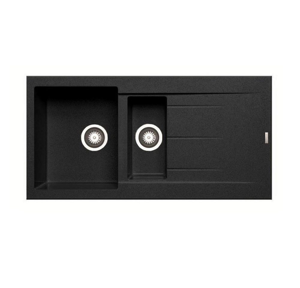 Pyramis Granitspüle Pyramis Einbauspüle ALAZIA (100x50) 1 1/2B 1D Pyragranite, 0/0 cm von Pyramis