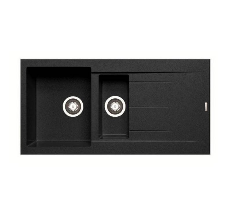 Pyramis Granitspüle Pyramis Einbauspüle ALAZIA (100x50) 1 1/2B 1D Pyragranite, 0/0 cm von Pyramis