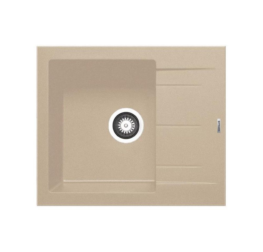 Pyramis Granitspüle Pyramis Einbauspüle ALAZIA (59x50) 1B 1D Pyragranite, 0/0 cm von Pyramis