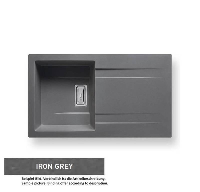 Pyramis Granitspüle Pyramis Einbauspüle Pyragranite Kartesio (86x50) 1 B 1 D, 0/0 cm von Pyramis