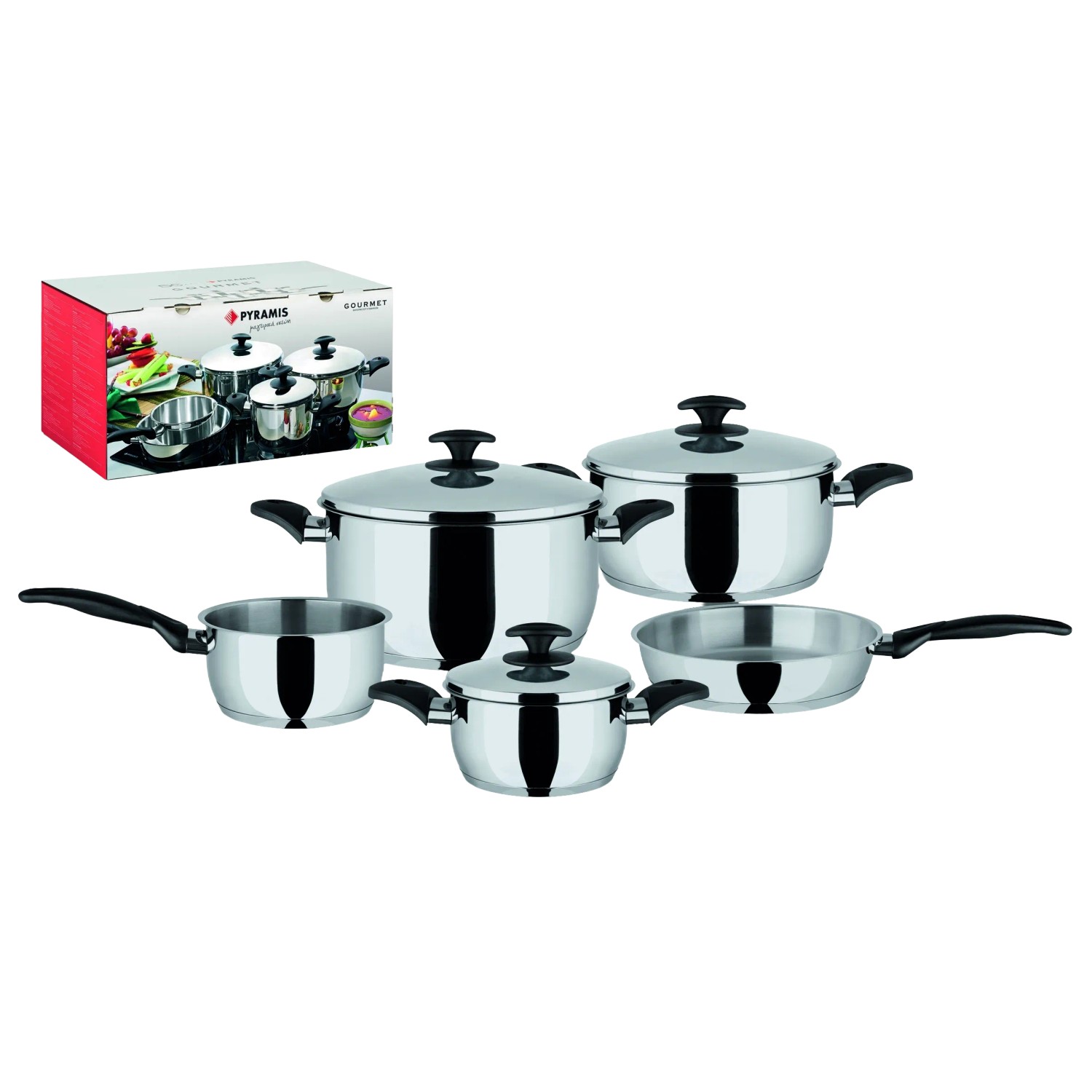 Pyramis Kochtopf-Set Gourmet Silber von Pyramis