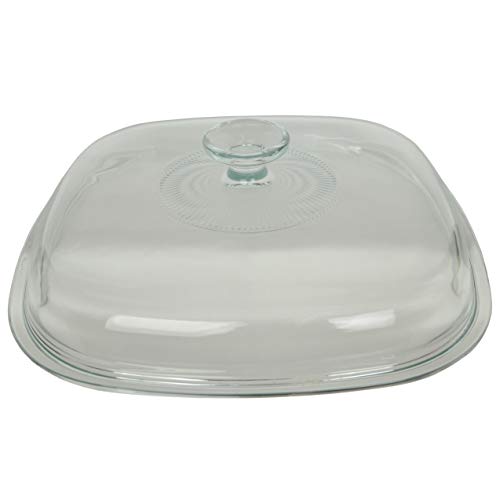 Corning Ware A-12-C Glasdeckel, quadratisch, transparent, 24 cm breit von Pyrex