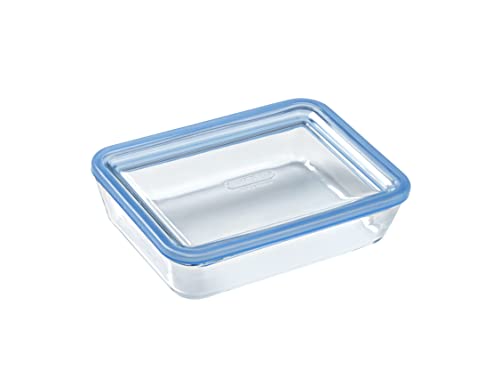 Pyrex Pure Glass - Rechteckiger Behälter mit Deckel 19 x 14 x 5 cm - 0,8 l, transparent (5424004) von Pyrex