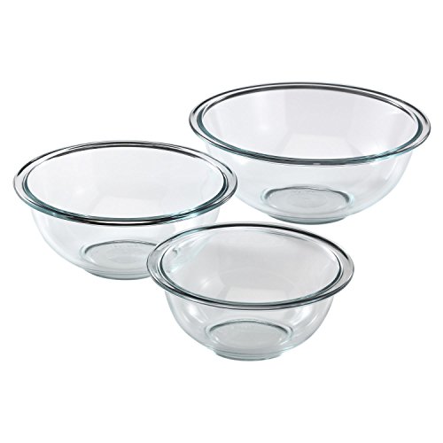 Pyrex 1118441 Prepware Rührschüssel-Set, 3-teilig, transparent Pyrex 1118441 Prepware Rührschüssel-Set, 3-teilig, transparent von Pyrex