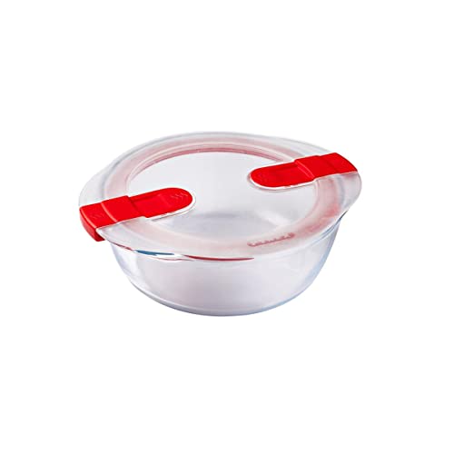 Pyrex 207PH00 Cook & Heat rund glas Frischhaltedose mit Deckel, farblos von Pyrex