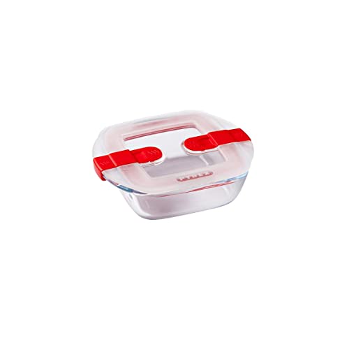 Pyrex 210PH00 Cook & Heat quadratisch glas Frischhaltedose mit Deckel, durchsichtig von Pyrex