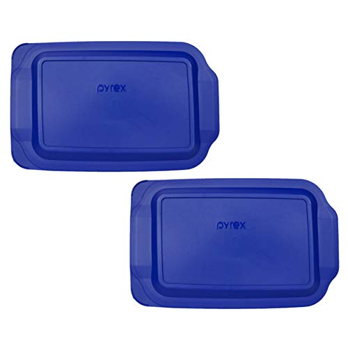 Pyrex 233-PC 3qt Lagoon Blue Replacement Food Storage Lids - 2 Pack von Pyrex