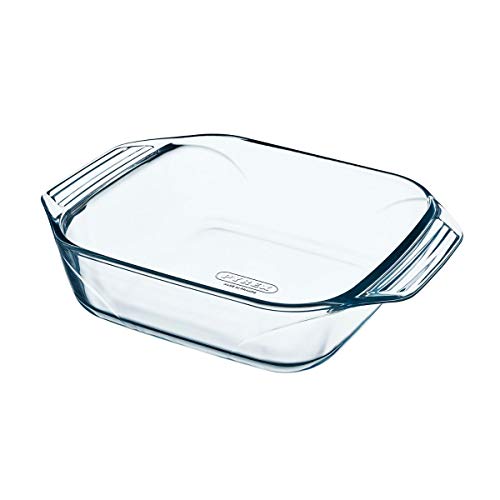 Pyrex 8010667 Optimum Heavy Duty Square Ofenplatte Einfache Handhabung 29x23 cm von Pyrex