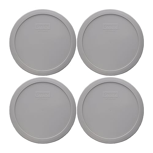 Pyrex 7402-PC 6/7-Cup Rainstorm Blue Food Storage Replacement Lids - 4 Pack Made in the USA von Pyrex