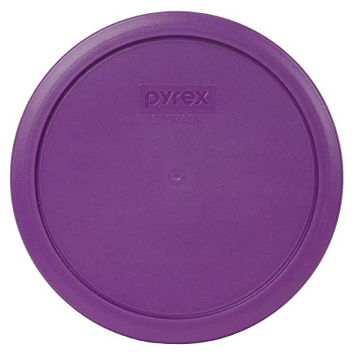 Pyrex 7402-PC Thistle Purple Round Plastic Food Storage Lids - 2 Pack von Pyrex