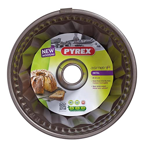 Pyrex 8013123.0 Asimetria Gugelhupf-Backform aus Stahl, 22 cm, braun von Pyrex